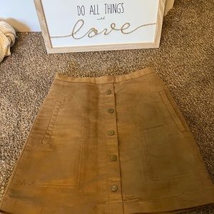 Forever 21 Brown Suede Skirt
